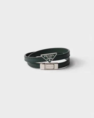 Armband i Saffiano-läder