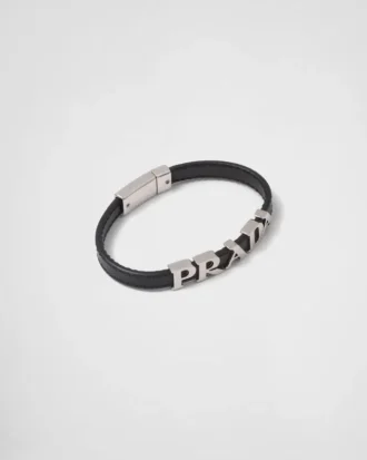 Armband i Saffiano-läder