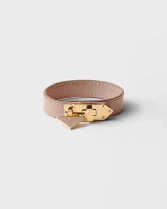 Armband i Saffiano-läder