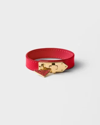 Armband i Saffiano-läder