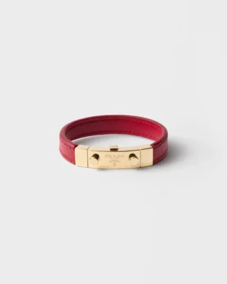 Armband i Saffiano-läder