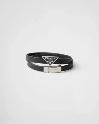 Armband i Saffiano-läder