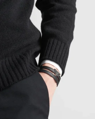 Armband i Saffiano-läder
