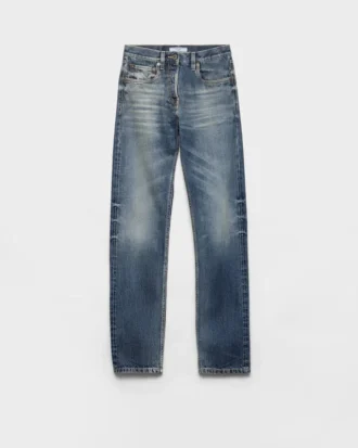 Avsmalnande selvedge-jeans