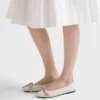 Ballerinaskor i antikbehandlat läder Ballerinaskor i antikbehandlat läder