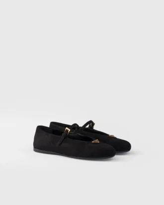 Ballerinaskor i mocka