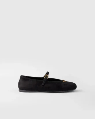 Ballerinaskor i mocka