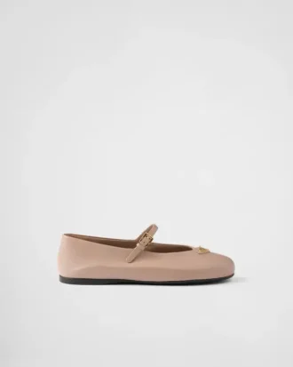 Ballerinaskor i nappaläder