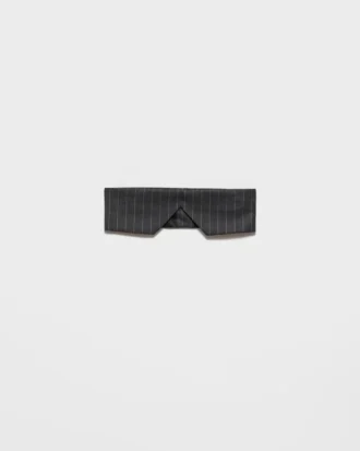 Bandeau-top i randig ull