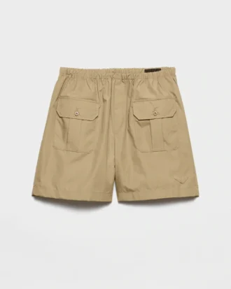 Bermudashorts i bomullspoplin