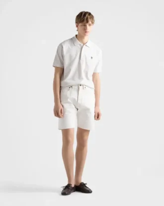 Bermudashorts i gammal denim
