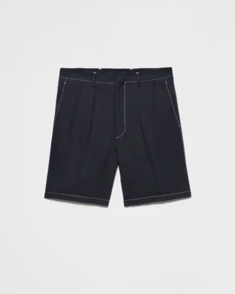 Bermudashorts i linne