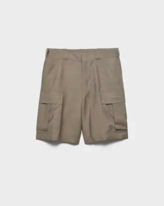 Bermudashorts i mohair och ull