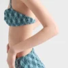 Bikinibotten i jersey med rutmönster Bikinibotten i jersey med rutmönster