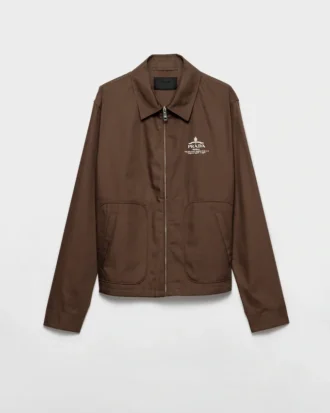 Blousonjacka i bomullsblandning