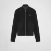Blousonjacka i bomullsvelour