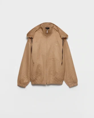 Blousonjacka i kamelhår