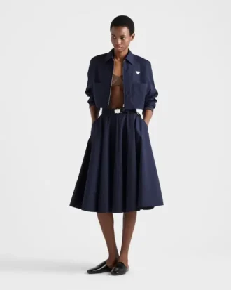 Blousonjacka i poplin
