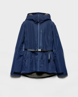 Blousonjacka i tekniskt tyg med huva