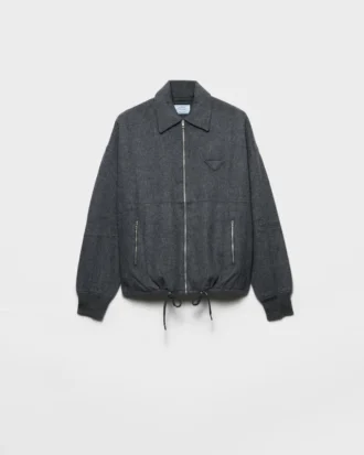 Blousonjacka i ull och kashmir
