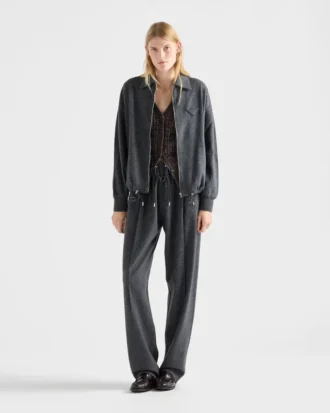 Blousonjacka i ull och kashmir