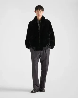 Bomberjacka i shearling