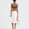 Bralette-top i silkeschiffong med prickar Bralette-top i silkeschiffong med prickar