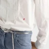 Broderad bomullsskjorta Broderad bomullsskjorta