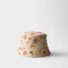 Broderad canvas-buckethat Broderad canvas-buckethat