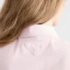 Broderad kort batistskjorta Broderad kort batistskjorta