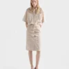 Broderad rutig poplin-top Broderad rutig poplin-top