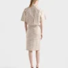Broderad rutig poplin-top Broderad rutig poplin-top