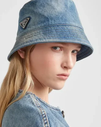 Bucket hat i denim