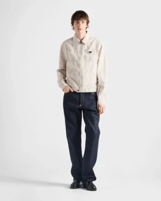 Chambray-blouson
