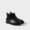 Chelsea-stövletter i borstat läder Chelsea-stövletter i borstat läder
