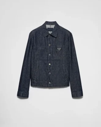 Chevron-jeansblouson