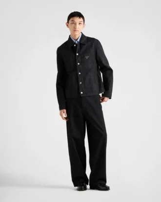 Chevron-jeansblouson