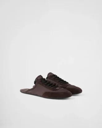 Collapse Re-Nylon och mocka-mules