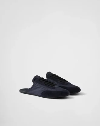 Collapse Re-Nylon och mocka-mules
