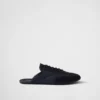 Collapse Re-Nylon och mocka-mules Collapse Re-Nylon och mocka-mules
