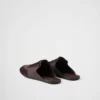 Collapse Re-Nylon och mocka-mules Collapse Re-Nylon och mocka-mules