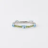 Couleur Vivante-armband – vitguld med akvamarin och peridot Couleur Vivante-armband – vitguld med akvamarin och peridot