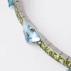 Couleur Vivante-armband – vitguld med akvamarin och peridot Couleur Vivante-armband – vitguld med akvamarin och peridot