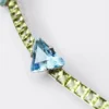 Couleur Vivante-halsband – vitguld med akvamarin och peridot Couleur Vivante-halsband – vitguld med akvamarin och peridot
