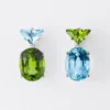 Couleur Vivante-hängen – vitguld med akvamarin och peridot Couleur Vivante-hängen – vitguld med akvamarin och peridot