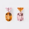 Couleur Vivante hängeörhängen – roséguld med morganit och citrin Couleur Vivante hängeörhängen – roséguld med morganit och citrin