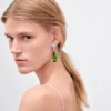 Couleur Vivante hängeörhängen – vitguld med akvamarin, peridot och diamanter Couleur Vivante hängeörhängen – vitguld med akvamarin, peridot och diamanter