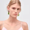 Couleur Vivante hängeörhängen – vitguld med akvamarin, peridot och diamanter Couleur Vivante hängeörhängen – vitguld med akvamarin, peridot och diamanter