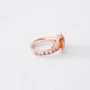 Couleur Vivante solitärring – roséguld med citrin och morganit Couleur Vivante solitärring – roséguld med citrin och morganit
