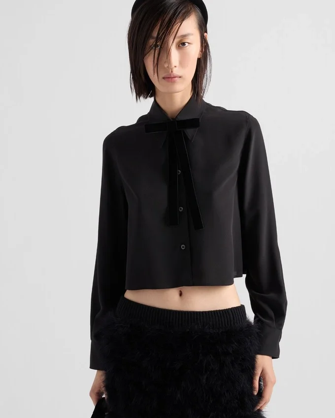 Crepe de Chine-skjorta Crepe de Chine-skjorta